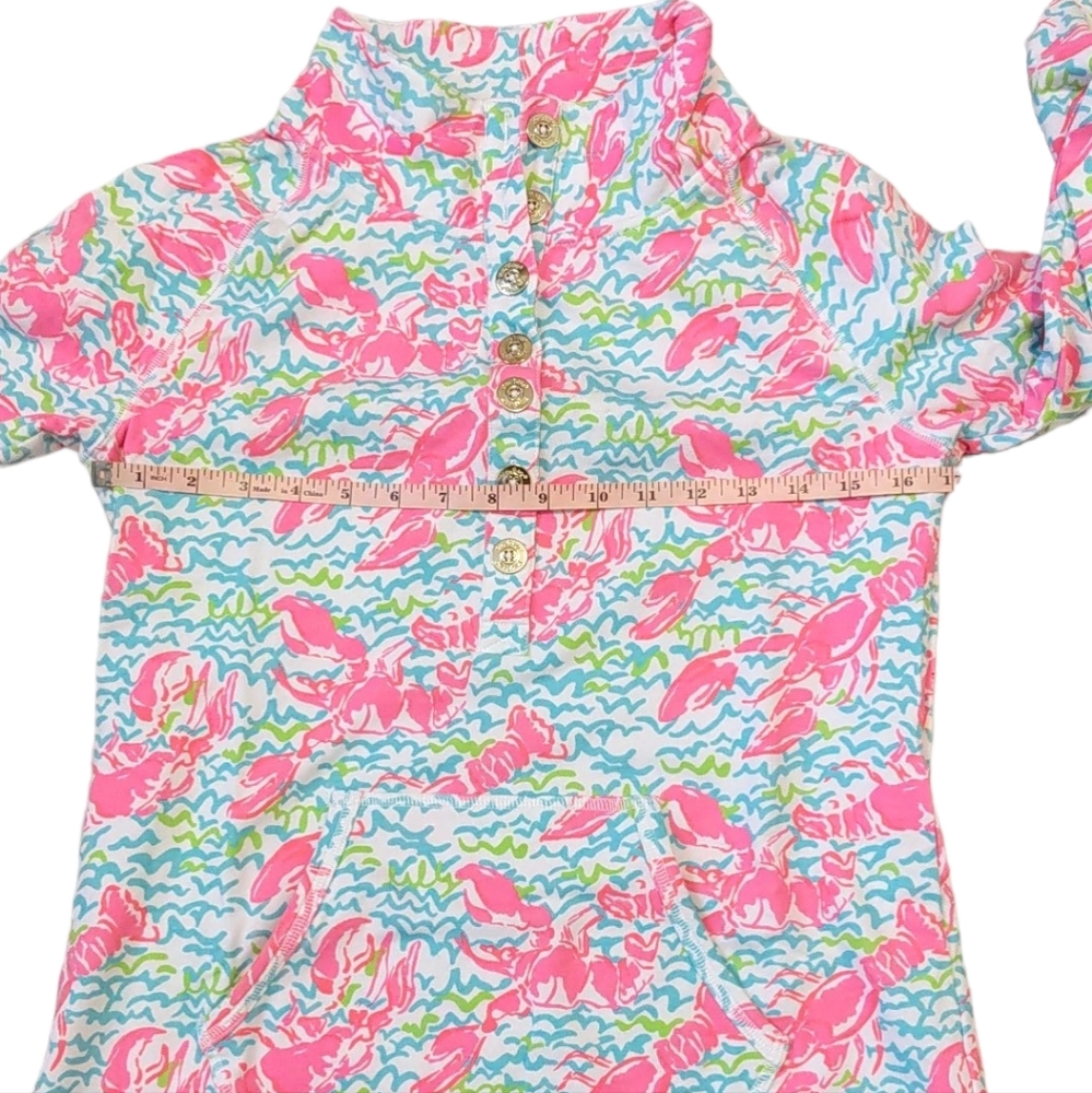 Lilly Pulitzer Captain Popover Pullover Lobstah Roll Pop-Up Small - Picture 6 of 10